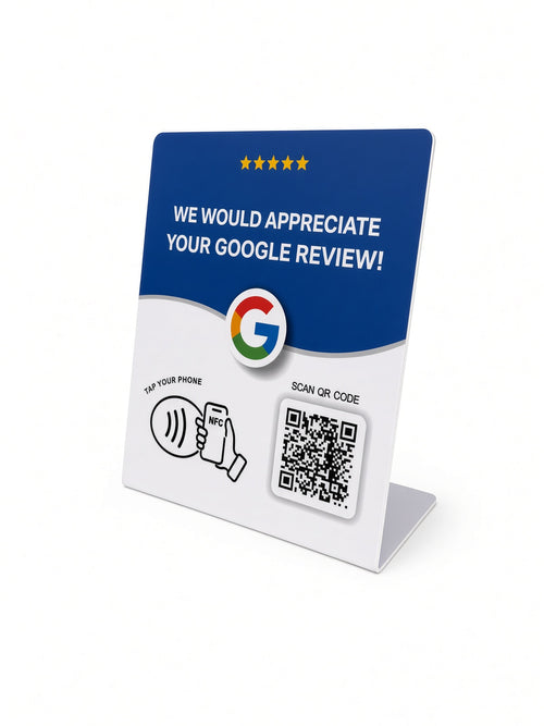 Google Bewertung Schild